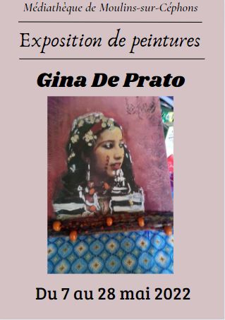 Affiche expo peintures Gina De Prato