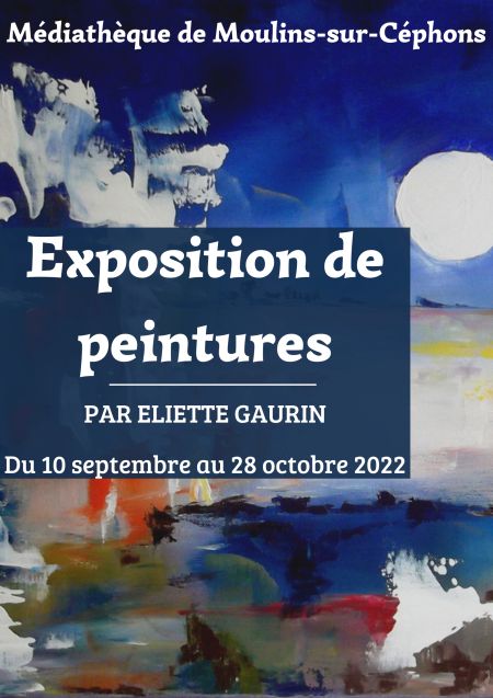 Affiche exposition penitures E Gaurin