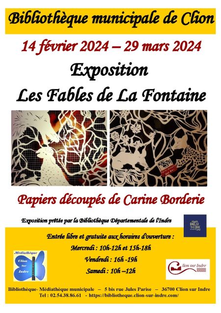 Affiche Expo Fables La Fontaine