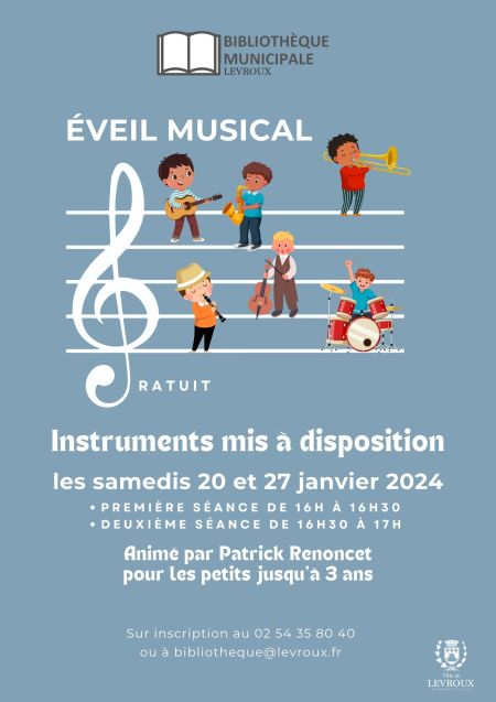 Affiche ateliers Eveil musical