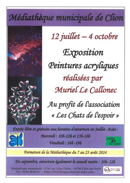 Affiche expo acrylique prolongation